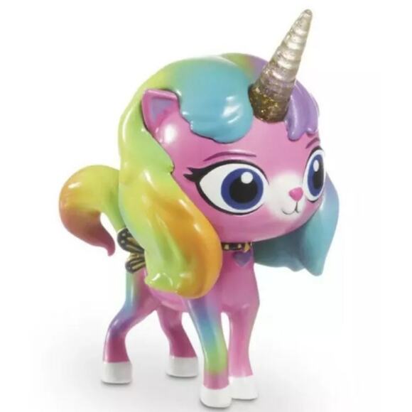 Rainbow Butterfly Unicorn Kitty Unicorn Power Felicity Figure Horn Glows New - Picture 2 of 5